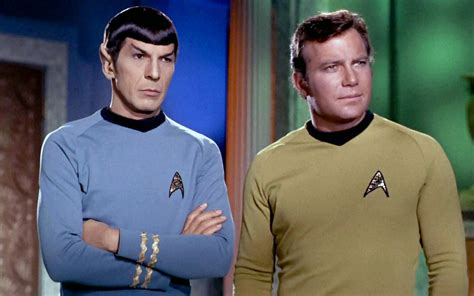 Spock And Kirk Star Trek Uniforms Star Trek Actors Star Trek Series