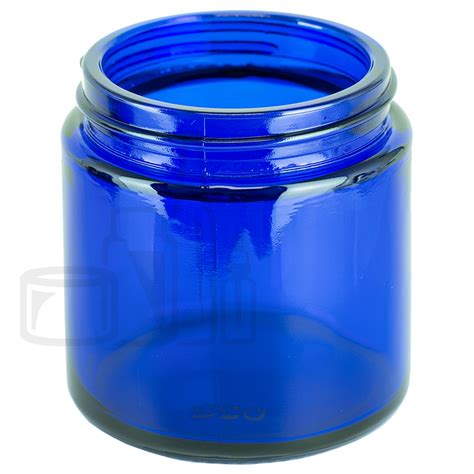 4oz Cobalt Blue Glass Straight Sided Jar 58 400 Liquid Bottles Llc