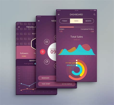 Latest Free Mobile App UI PSD Designs » CSS Author