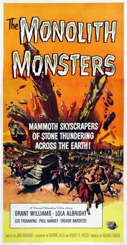 The Monolith Monsters 1957 Sci Fi Horror Movies Movie Posters