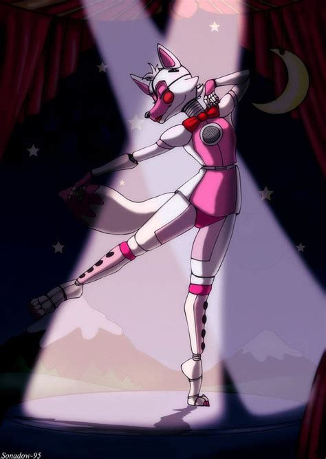 A Pink And White Cat Is Dancing On Stage