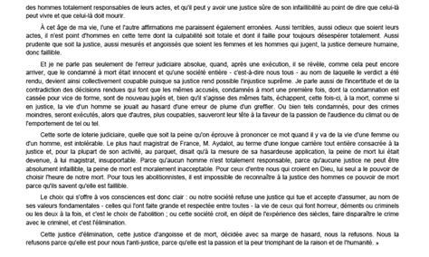 He was previously married to anne vernon. Discours Contre La Peine De Mort Badinter Texte - Exemple ...