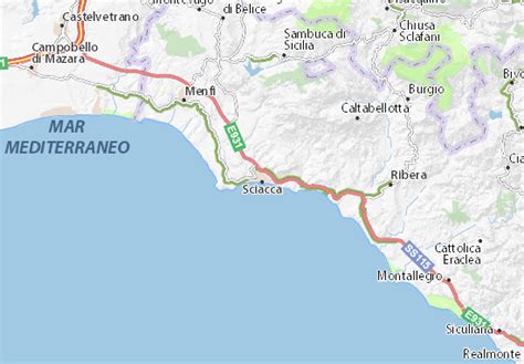 Cartina Sicilia Sciacca Cartina