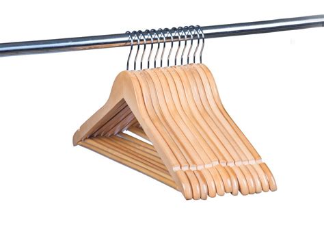Flat Wooden Suit Hanger Wnon Slip Bar Product And Reviews Only