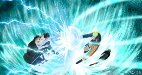 Naruto Rasengan Vs Sasuke Chidori