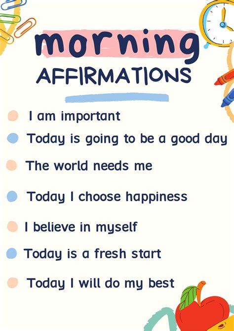 Morning Affirmations For A Good Day Positive Affirmations For