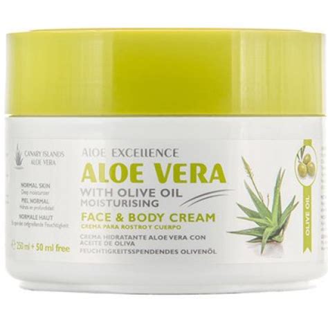 Aloe Excellence Aloe Vera With Olive Oil Moisturing Face And Body Creme