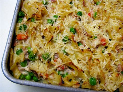 This recipe is also a good use for canned chicken and cream of chicken soup. Tuna Noodle Casserole - Home Cooking Memories