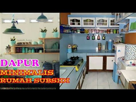 Desain dapur minimalis sempit rumah type 36 via : RENOVASI RUMAH SUBSIDI BAGIAN DAPUR - YouTube