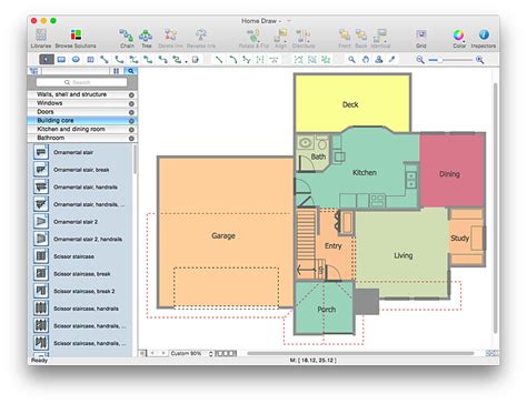 Using visio 2007 we create a scale drawing for an office layout using the space shape. Create a Visio Floor Plan| ConceptDraw HelpDesk