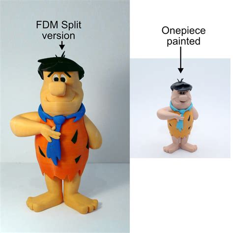 Free Stl File Fred Flintstone Onepiece・3d Print Design To Download・cults