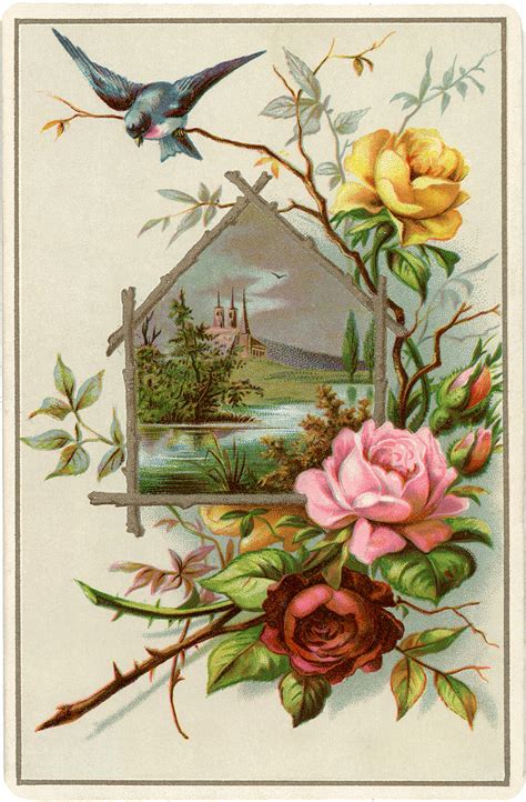 Pretty Vintage Roses Picture The Graphics Fairy