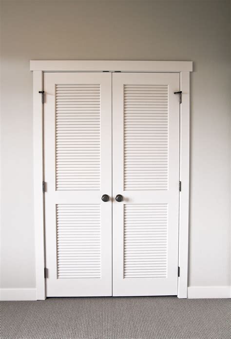 Double Doors For Closets Replace The Usual Bi Fold Cottage Style