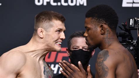 Marvin Vettori Vs Kevin Holland Staredown Video From UFC Vegas Weigh Ins MMAmania Com