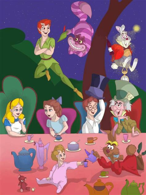Crossover Tea Party By Geniebeanz On Deviantart Tea Party Alice In