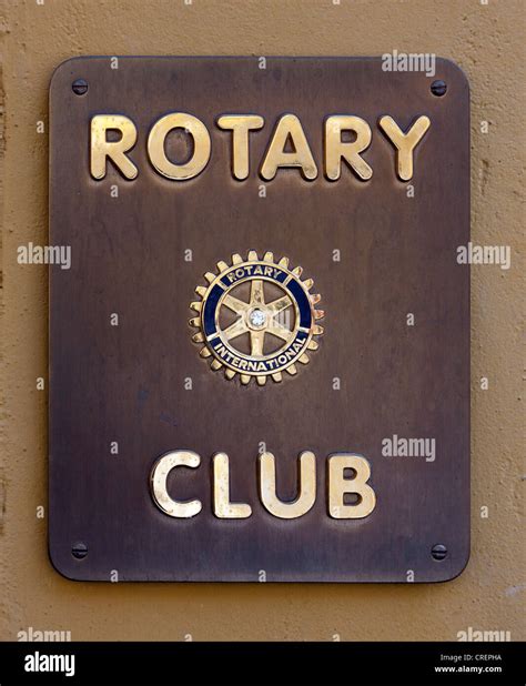 Rotary Club Sign High Resolution Stock Photography And Images Alamy