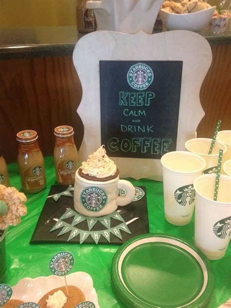 Starbucks Party Coffee Themed Party Starbucks Party Coffee