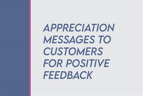 50 Thank You Message For Customer Feedback And Positive Comments