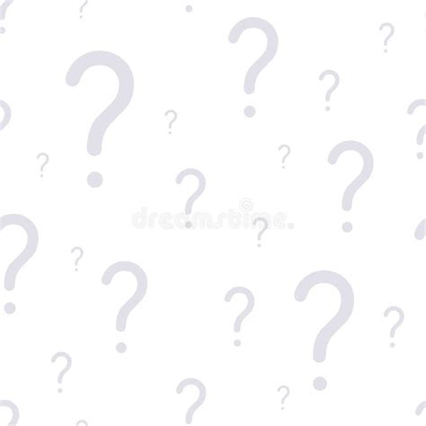 Question Marks Texture Seamless Vector Pattern Stock Vector