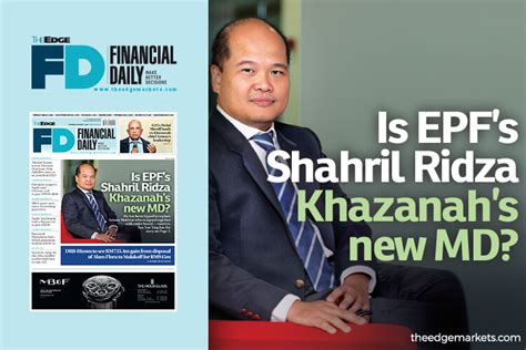 Datuk shahril ridza ridzuan succeeded tan sri azman mokhtar as khazanah nasional managing director on august 20, 2018. Is EPF's Shahril Ridza Khazanah's new MD? | The Edge Markets