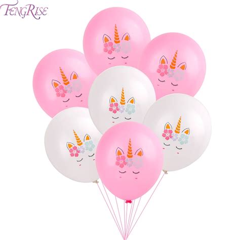 Fengrise Pink Unicorn Balloon Latex Unicorn Balloons Birthday Party