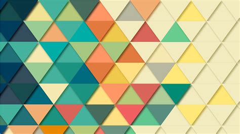 Download Triangle Pattern Colors Abstract Geometry 4k Ultra Hd