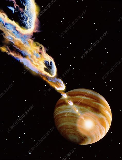 Comet Shoemaker Levy And Jupiter Stock Image R3770017 Science Photo Library