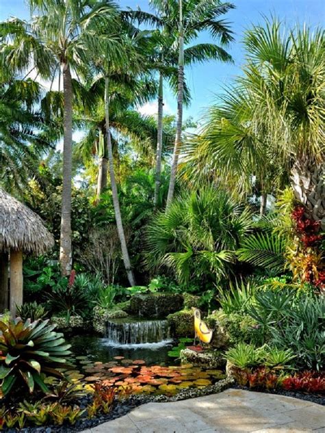 Perfect Tropical Water Garden Patio Landscape Tropical Landscape
