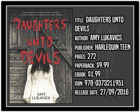 Review Of Daughters Unto Devils By Amy Lukavics