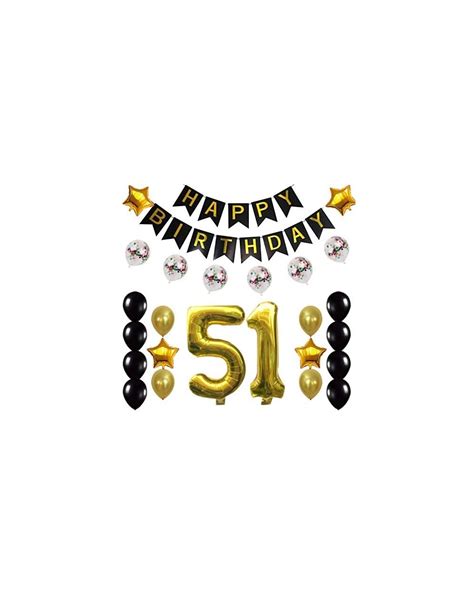 51st Birthday Decorations Party Supplies Happy 51st Birthday Confetti