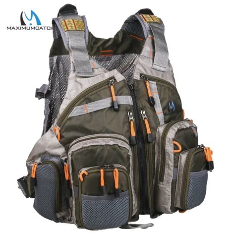 Maximumcatch Adjustable Fly Fishing Vest Free Size Breathable Mesh Vest