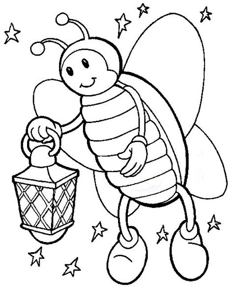 Free download 40 best quality lightning bug coloring page at getdrawings. Lightning Bug Coloring Page Free Pag Insect Pages ...