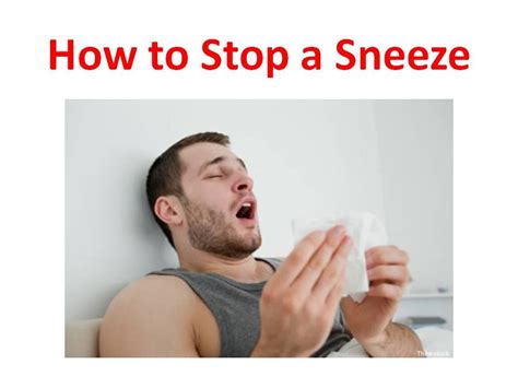 Here are some simple tips to stop such germs from spreading: How to Stop Sneezing and Runny Nose - YouTube