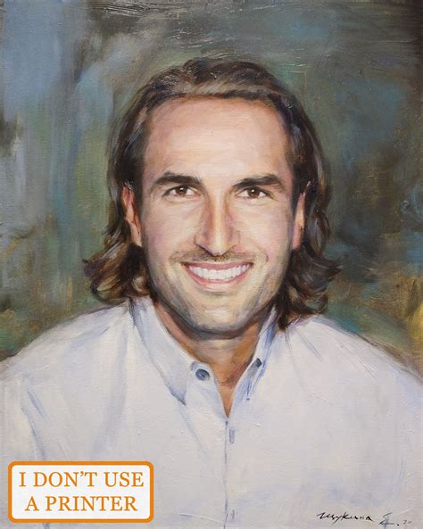 Commission Oil Portrait On Canvas Custom Oil Portrait From Etsy