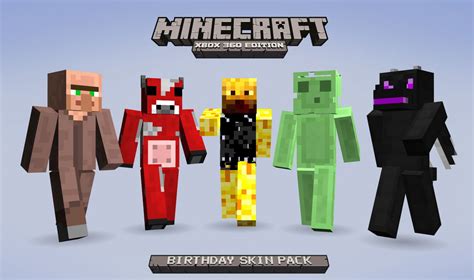 Download Now Free Birthday Skin Pack For Minecraft On Xbox 360 Via Xbox Live