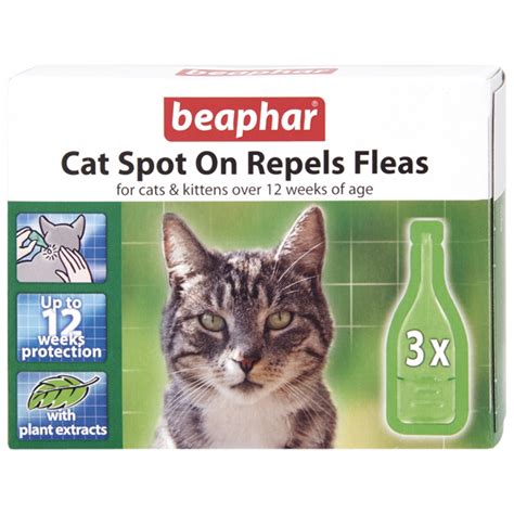 Beaphar Spot On Flea Repel Drops Treatment 4 12 24 Weeks Protection For