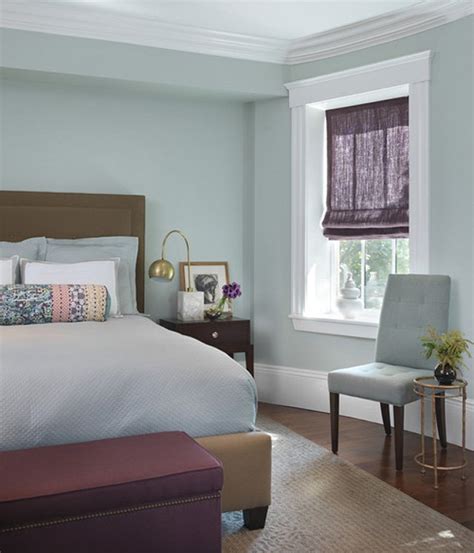 Slight shade differences between the sham throw and flowers keep it from overwhelming the rest of the décor. 70 of The Best Modern Paint Colors for Bedrooms - The ...