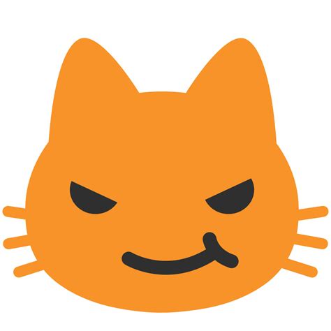 Cute Cat Emoji Kitten Android Magnet Png Download 10241024 Free