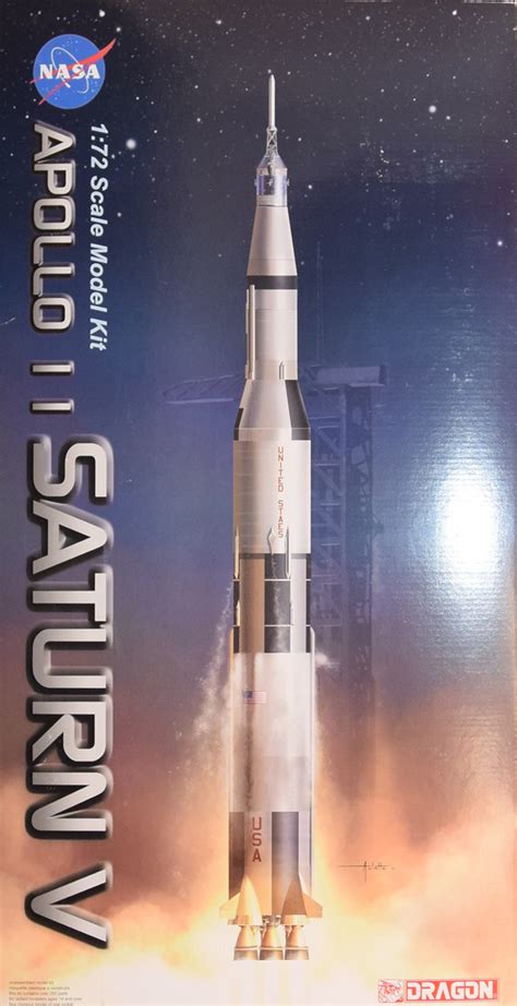 Dragon 11017 172 Scale Model Kit Apollo 11 Saturn V Rocket Model Ebay