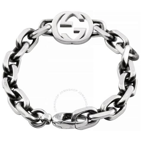 Gucci Interlocking G Bracelet Size 17 Yba627068001 Jewelry Mens