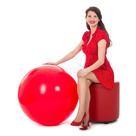 Woman On A Footstool Stock Image Image Of Model White 82573779