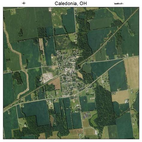 Aerial Photography Map Of Caledonia Oh Ohio