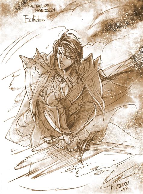 Ecthelion Tolkien S Legendarium And More Drawn By Kazuki Mendou Danbooru