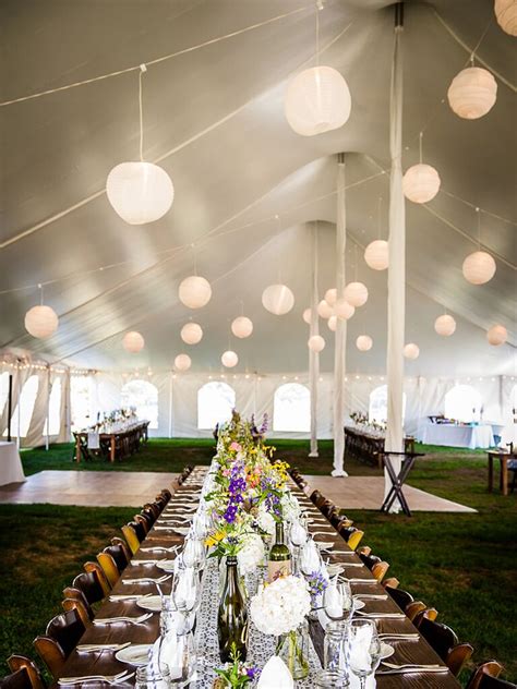 Outdoor wedding tents can be totally dressed up to fit any theme. The 15 Prettiest Outdoor Wedding Tents We've Ever Seen