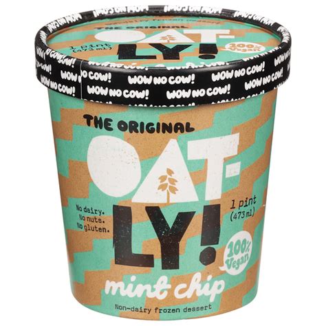 Save On Oatly The Original Non Dairy Frozen Dessert Mint Chip Vegan