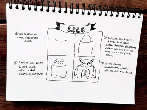 So reparieren sie den zipper mit einem bleistift. Kleine süße Monster zeichnen - Creatipster in 2020 ...
