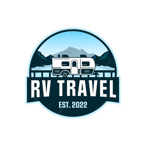 Premium Vector Rv Travel Logo Design Badge Vintage Retro With