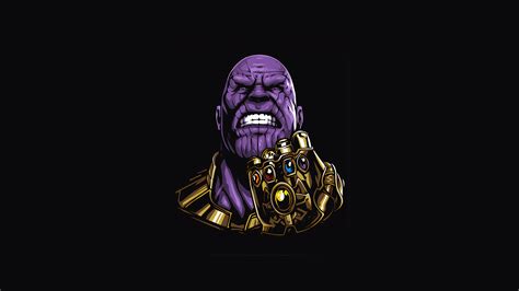Thanos Minimal 4k Wallpaperhd Superheroes Wallpapers4k Wallpapers