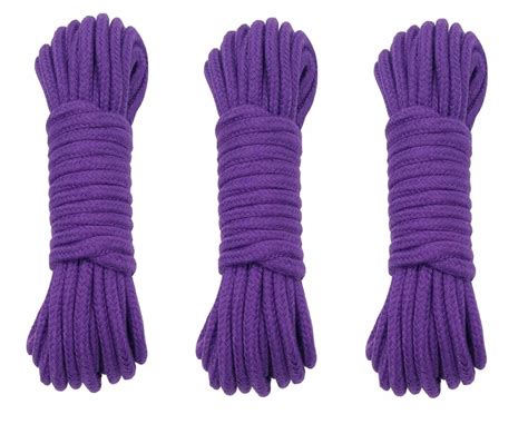 3pk bondage cotton rope bed restraint fetish toy for couple sex play purple 719970663695 ebay