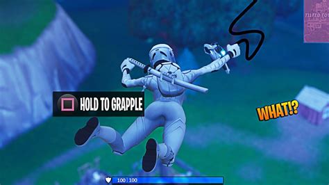 How To Use The New Grappling Hook In Fortnite New Fortnite Grappling